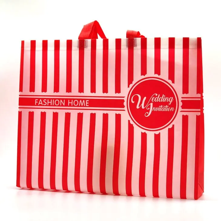 Uszczelniona torba na zakupy z laminowanej włókniny o gramaturze 80 gramów. Torba ultradźwiękowa